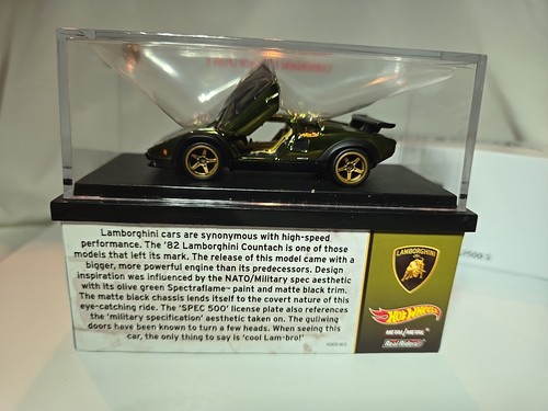 Hot Wheels RLC Redline Club '82 LAMBORGHINI COUNTACH LP500 S HGW20 Green NEW - Picture 6 of 9