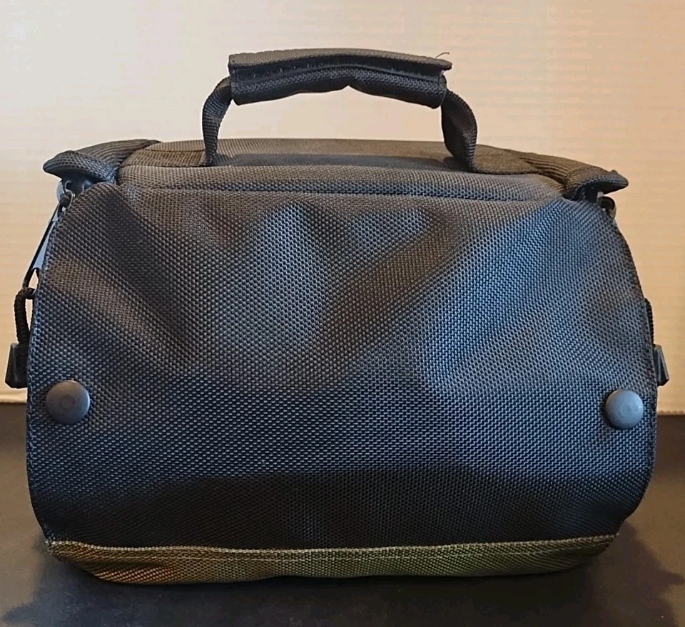 Bolso para gadget para cámara Canon 100 EG correa para el hombro y cinturón negro verde oliva Foto 4 de 4