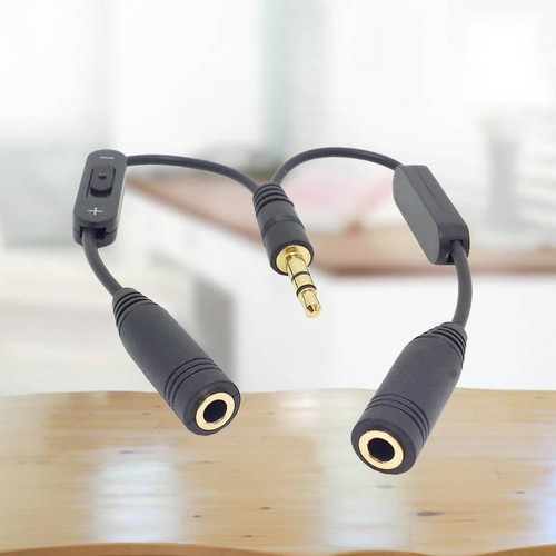 Cable divisor de micrófono para auriculares adaptador Y de 3,5 mm para dispositivos de audio - Imagen 3 de 12