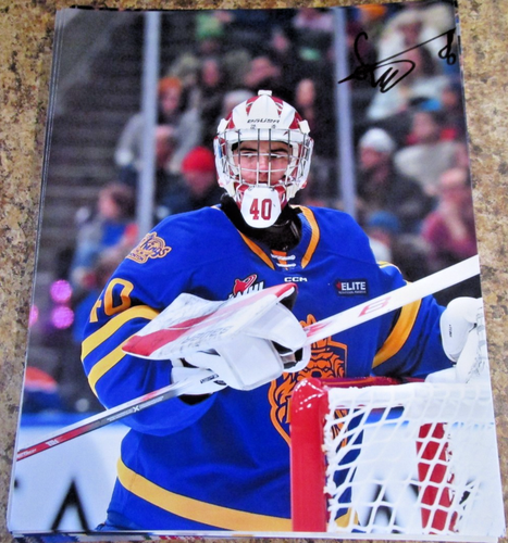 PARKER SNELL SIGNED 8x10 MATT PHOTO EDMONTON OIL KINGS 2026 NHL DRAFT (B) - Bild 1 von 2