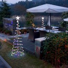Yescom 5Ft LED Spiral Tree Light USB Powered Outdoor Christmas Multi-color