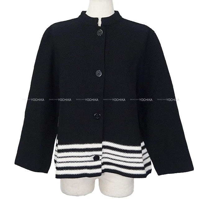 Dior — 2024 Cruise Collection Dior Knit Logo Mariniere Noir (Black)/Blanc (White) C...