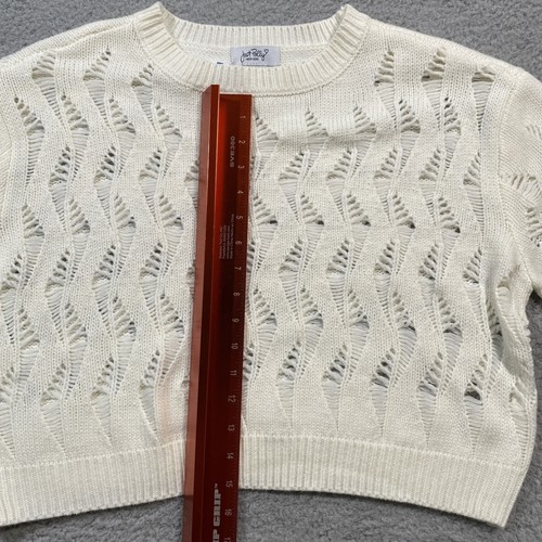 NWT Just Polly BTS Sweater Size Large Cream - Picture 4 of 9