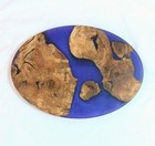 Charcuterie Board Olive Wood & Indigo Epoxy Hand Crafted by D. DeHaven 14"x10"