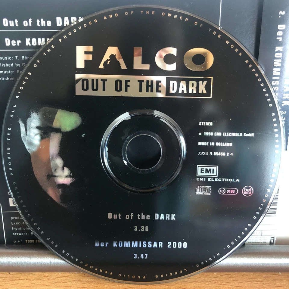 Falco - Out of the Dark - 2 Track Maxi Single CD 1998 - Bild 3 von 3