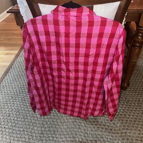 Victorias Secret PLAID Cotton Flannel PJ Set Pajama Set Pajamas NWT - Size L - Picture 6 of 6