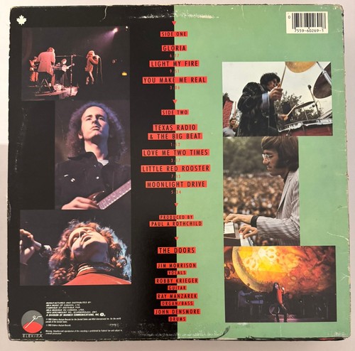 DOORS – ALIVE, SHE CRIED - VINYL LP 1983 ELEKTRA / ASYLUM - VG+ - A28 - Picture 2 of 2