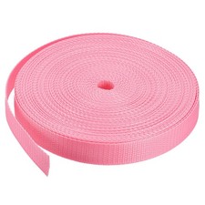 Lightweight Polypropylene Webbing Strap 1" 25 Yards Pink Strapping