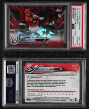 2018 Topps Chrome Sapphire Edition Red /10 Victor Robles PSA 10 GEM MT Auto RC