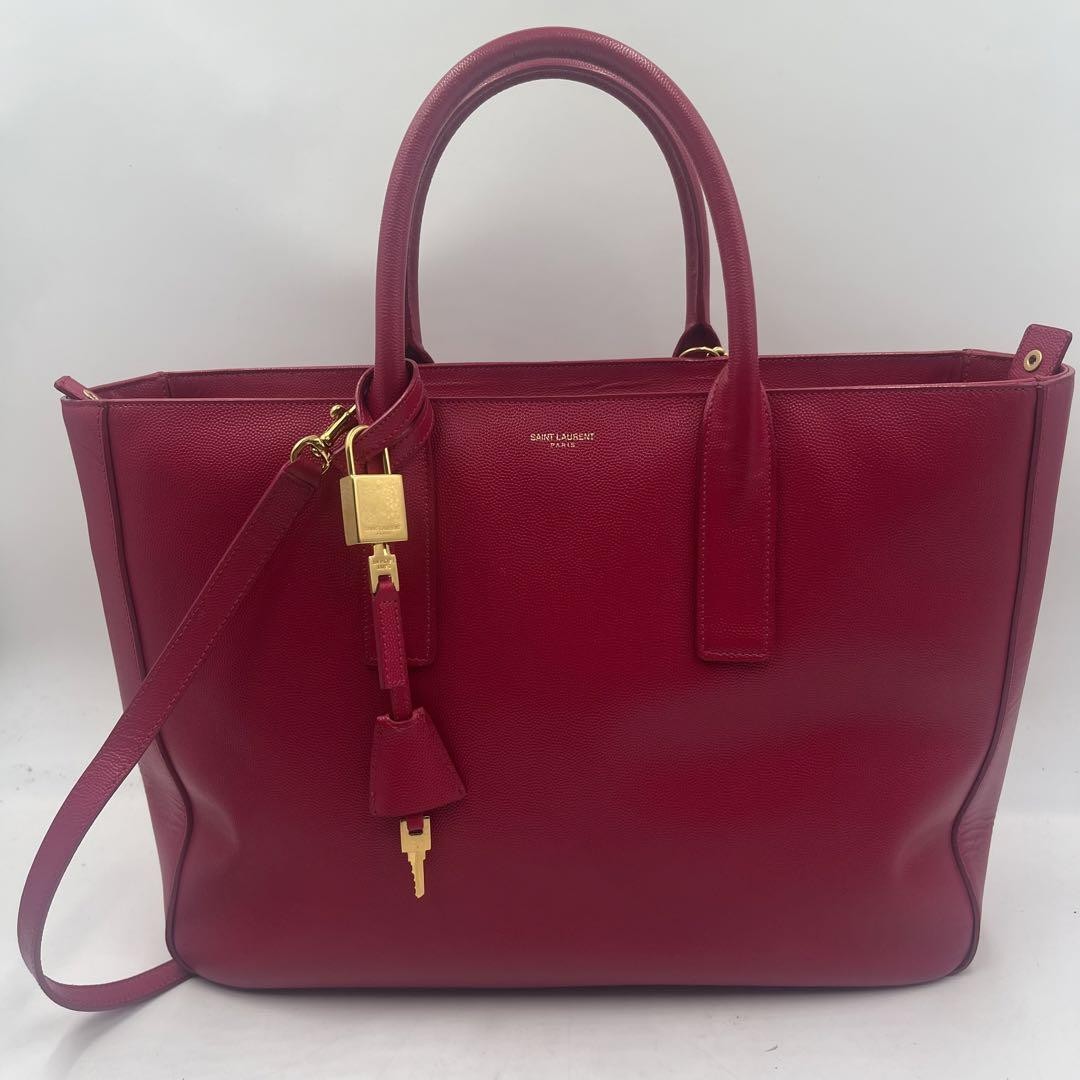 Saint Laurent Paris Cibo Museum Tote Bag Preowned Luxury