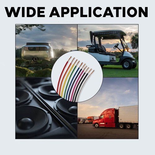 Stärke 10 Auto Audio Primärkabel (100 Fuß - rot, schwarz) - Fernbedienung, Strom/Masse Licht - Bild 2 von 12