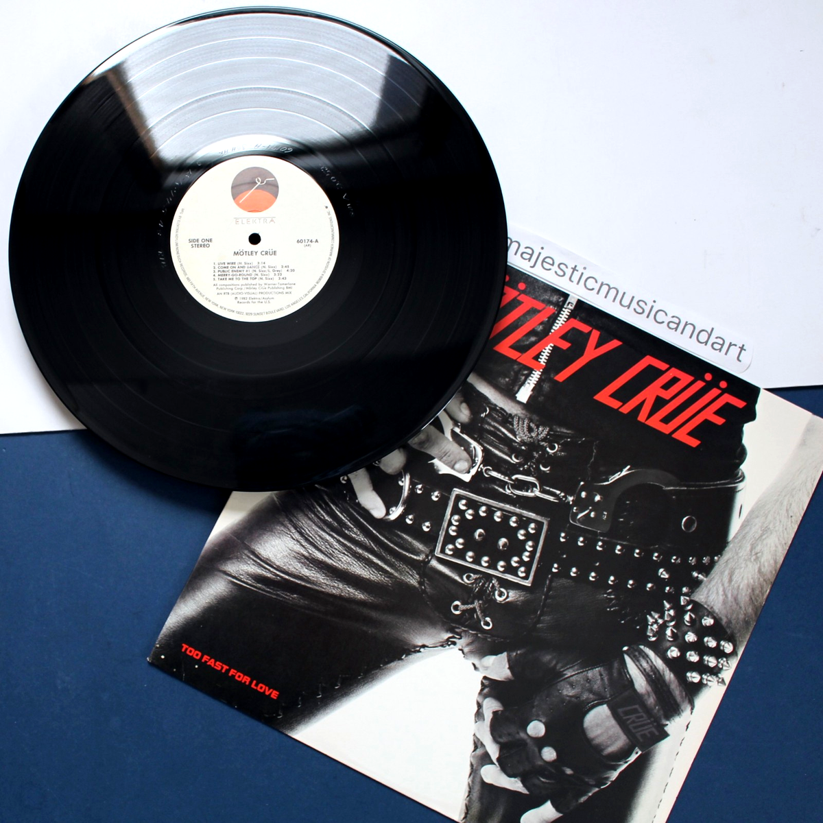 【レア】【非売品】MOTLEY CRUE LP レコード ORIGINAL 1982 STERLING PRESS MOTLEY CRUE FIRST ALBUM VINYL LP