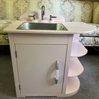 Rare Pottery Bar Kitchen Sink 26” Tall Pink - Clean-Smoke Free-See Stove&Fridge