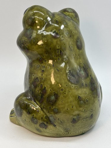 Vintage Ceramic Frog 6.5” Hand Painted Gare Inc Mold 1977 - Bild 4 von 11