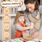 19Pcs Kids Baking and Cooking Set for Real Cooking Safe Toddler Kitchen biiJL