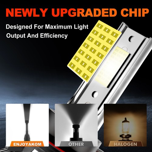 6000K LED Headlight + Fog Light Bulbs Kit For Chevy Suburban 1500 2000-2006 - Picture 8 of 11
