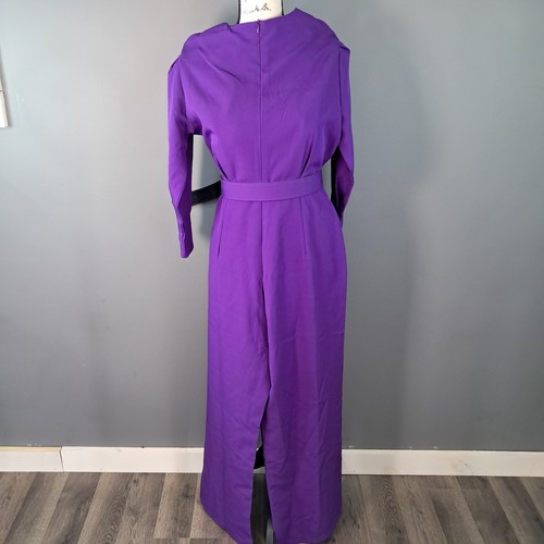 Freylina Womens Purple Belted Linen Blend Jumpsuit Size 8 - Bild 2 von 12