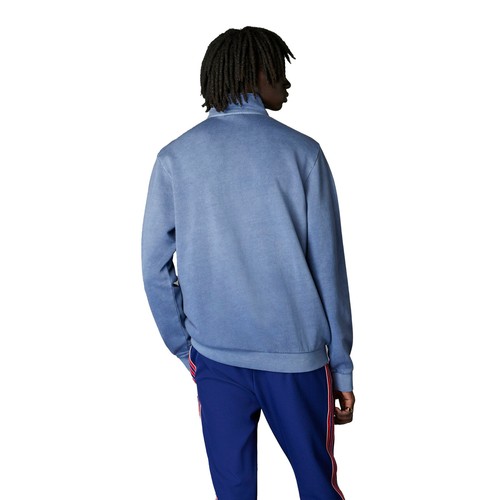 Men's adidas Originals Navy Arsenal Terrace Icons Collection Half-Zip Top - 第 2/3 張圖片
