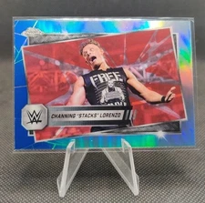 2025 WWE Topps Chrome Red & Blue Refractor #181 Channing "Stacks" Lorenzo Card