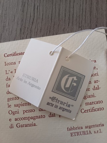 ICONA RUSSA sbalzata , argento 925 100gr con certificato di garanzia - Foto 4 di 8