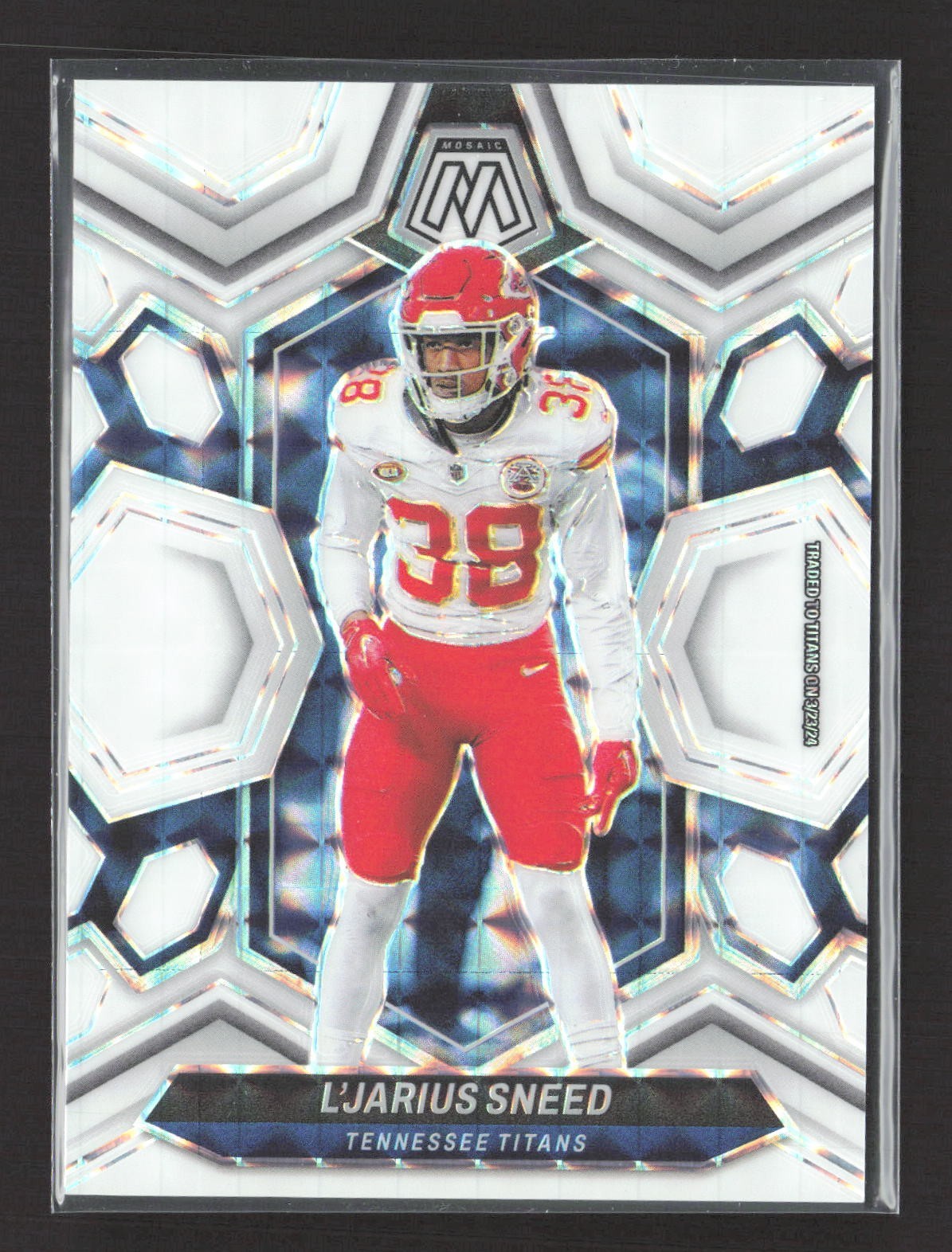 2024 Panini Mosaic - L'Jarius Sneed #217 White Prizm /25