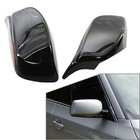 For BMW E60 E61 2004-2007 05 06 Pair Glossy Black Rear View mirror Cover Shell