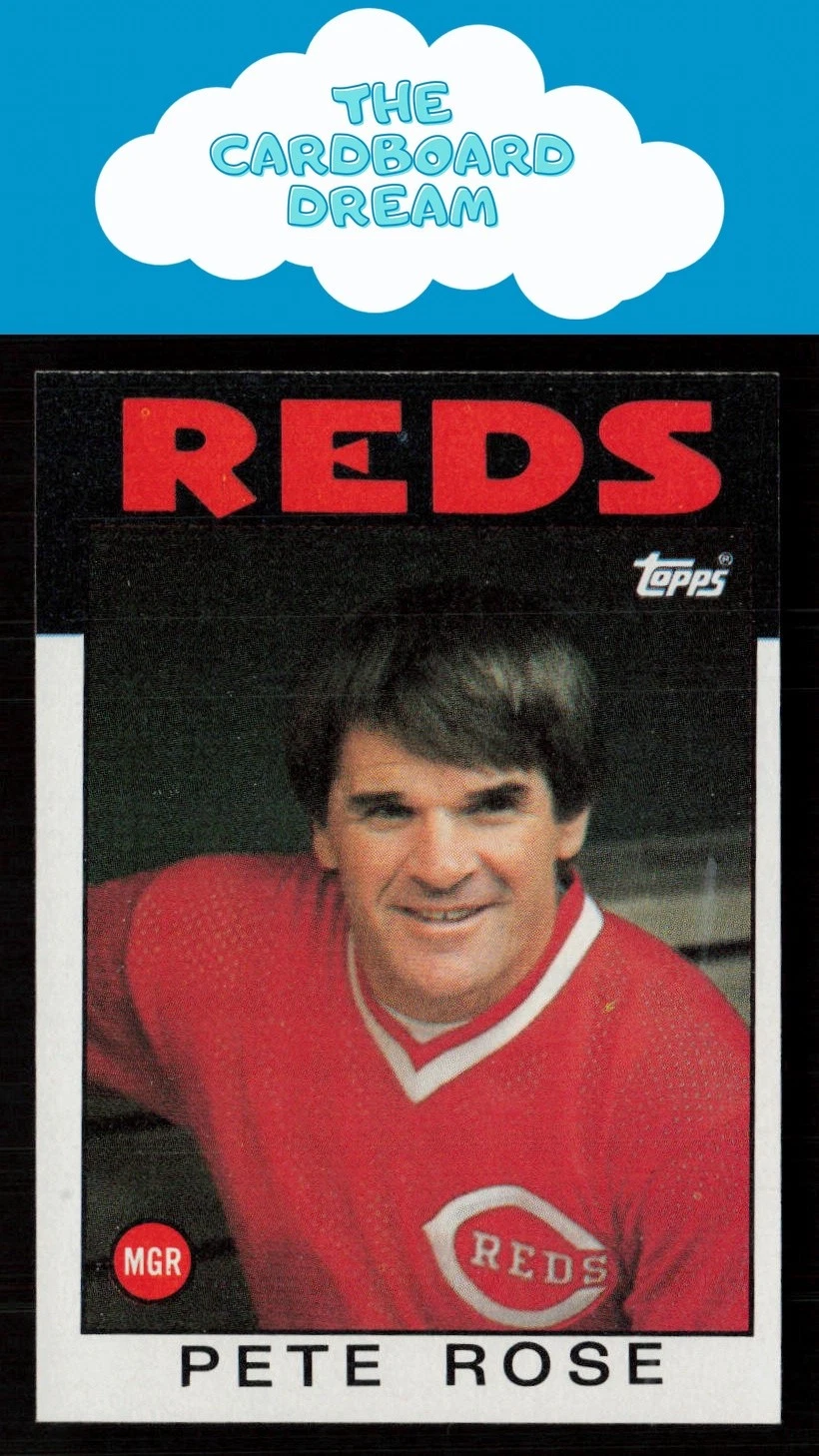 Pete Rose 1986 Topps #741 Cincinnati Reds Baseball Card