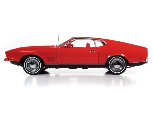 1971 FORD MUSTANG MACH 1 RED JAMES BOND "DIAMONDS ARE FOREVER" 1/18 CAR AWSS126 - Picture 8 of 10