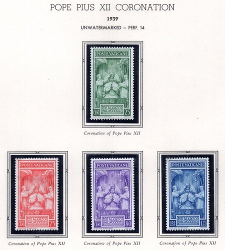 VATICAN 1929-1957 COMPLETE COLLECTION OF 300 STAMPS ON 50 WHITE ACE PAGES - Picture 16 of 24
