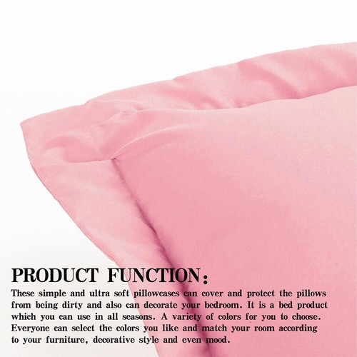 Paquete de 2 fundas de almohada suaves de calidad premium NTBAY estándar Queen King - Imagen 28 de 125