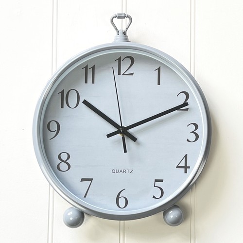 Wall Clock for Living Room Kitchen Retro Vintage Grey Home Decor Bedroom Antique - Picture 1 of 2