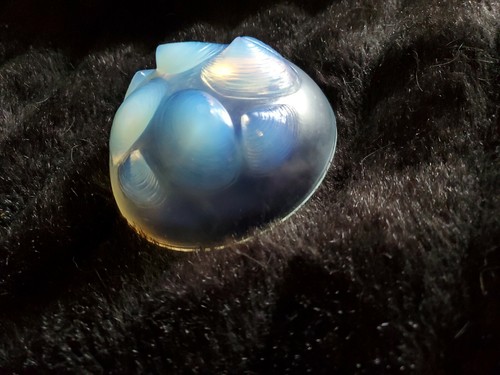 Antique Original SABINO PARIS Opalescent Oyster Shells Art Glass Bowl Signed - Picture 10 of 10
