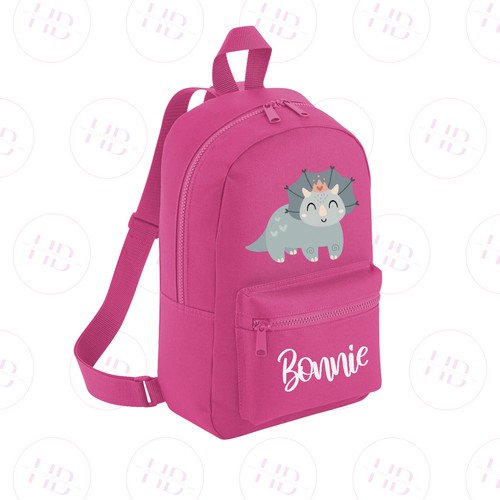 Personalised Dinosaurs Backpack Nursery Rucksack Kids Back To School Bag - Picture 23 of 25
