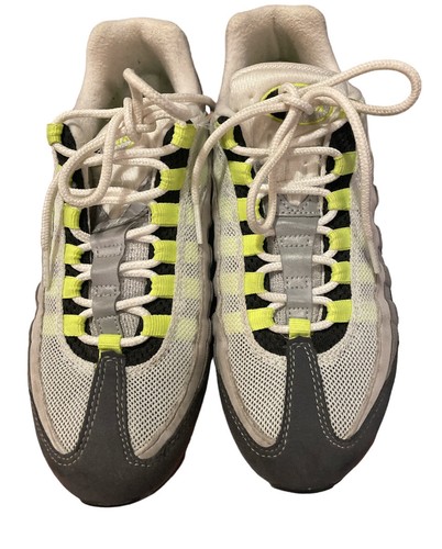 204) Nike Air Max 95 307960-002 Neon Volt Grey Black White Womens Size 7.5 - Picture 2 of 6