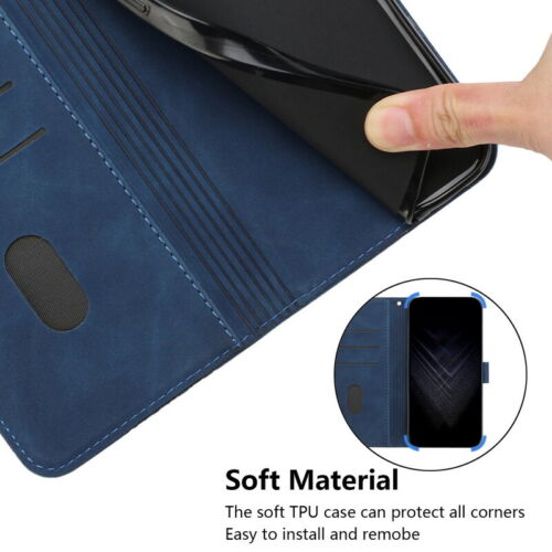 Flip Leather Wallet Case Cover For Samsung A14 S23 S22 S21 S20 A73 A71 A53 A52 - Picture 3 of 28
