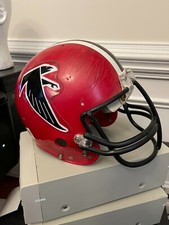 Atlanta Falcons Game Used Vintage Football Helmet Red Riddell Lineman