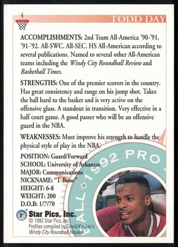 1992-93 Star Pics Basketball -- You Pick to Complete Your Set - Picture 15 of 157