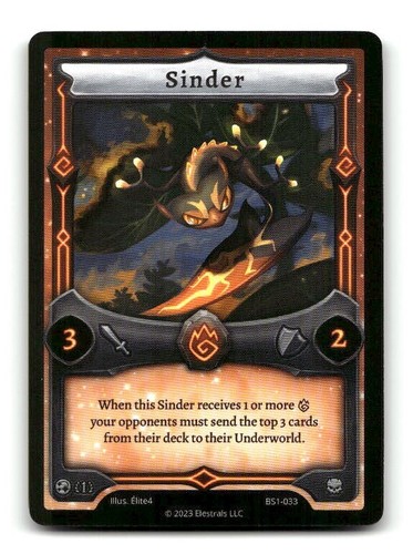 Elestrals Set Base Gioco di Carte Collezionabili #BS1-033 Sinder - Foto 1 di 4