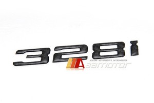 BMW E46 3-Series Rear Trunk Lid Emblem Badge Real Carbon Fiber Letters 328Ci