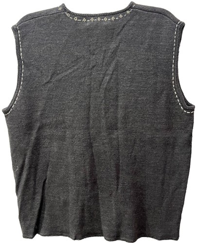 Woolrich Women’s XL Gray Zippered Vest Snowflake New With Tag MSRP $75 - Picture 5 of 11