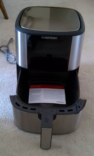 Chefman ExacTemp 5 Qt Digital Air Fryer with Temperature Probe Stainless Steel - Picture 3 of 8