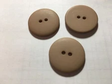 25 NEW 1 INCH DULL FINISH  BEIGE BUTTONS