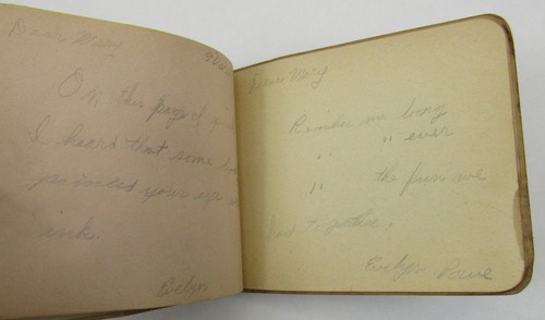 1945 Autograph Book Millersburg OH Anna Reidenbach Filled Inscriptions Writing - Picture 10 of 11