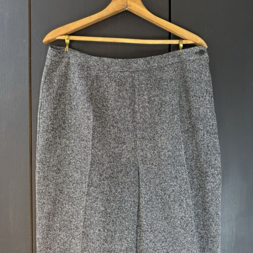 Pantalones de mujer Ell Jay Collection gris negro Marilena talla 14 elásticos negocios - Imagen 2 de 8