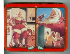 Double Deck "Coca Cola Santas" Two Sealed Decks by USPC, 1995