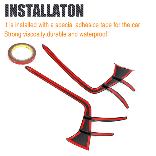 Parachoques delanteros de carbono Canard Splitter Flap aletas se adapta a Audi A7 Sline S7 - Imagen 9 de 11