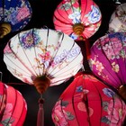 Retro Chinese Silk Lanterns Vietnam Lantern Outdoor Party Hanging Decor