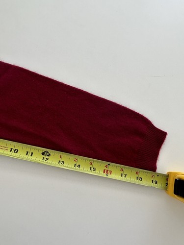 Fenn Wright Manson M 100% Cashmere Crewneck Sweater Top Red FWM - Picture 7 of 7