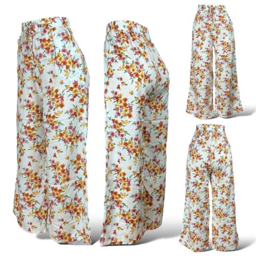 Loose Summer Trousers - Elasticated Pants w Pockets for Women - Beach, Picnics - Picture 12 of 36