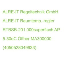 ALRE-IT Raumtemp.-regler RTBSB-201.000superflach AP 5-30oC Öffner MA300000 (4050
